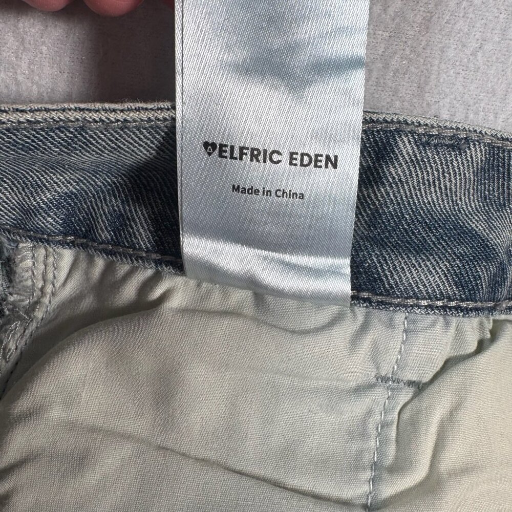 Aelfric Eden Jeans Womens 34 Blue Wide Leg Mid Rise Medium Wash - Picture 5 of 13